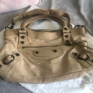 Authentic BALENCIAGA first classic bag beige color used